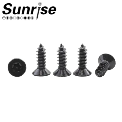 Black Oxide Countersunk Flat Head Anti Theft Security Screw