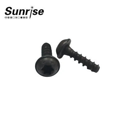 Black Zinc Plated Large Flat Head Cross Screws