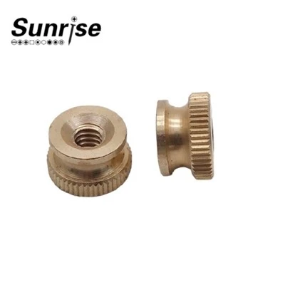 Brass American Knurled Nut