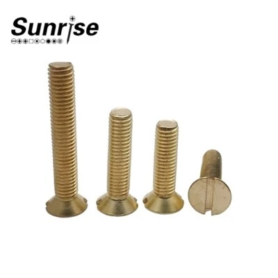 Brass Slotted Machine Screws
