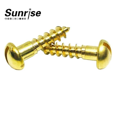 Brass Slotted Half-Round Head Self Tapping Screw