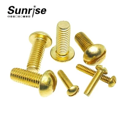 Brass Slotted Head Machine Screws