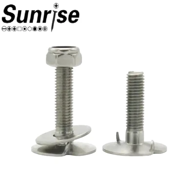DIN15237 304 316 Flat Head Belt Fanged Elevator Bolt
