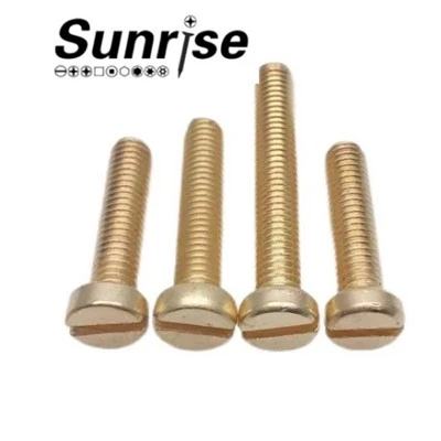 DIN84 Brass Round Head Slotted Screw