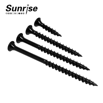 Double Flat Cross Head Galvanized Black Collated Drywall Self Tapping Screw