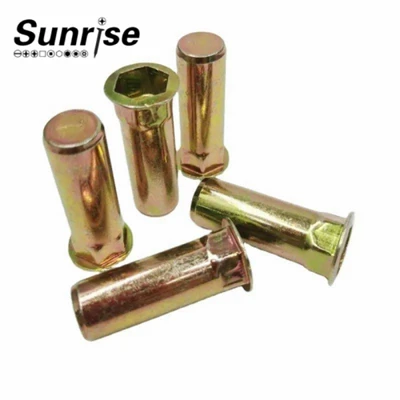 Flat Head Half Hex Body Rivet Nut