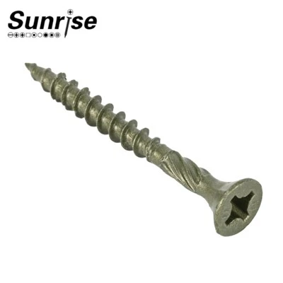 Galvanization Tail Cutting Screws With Countersunk Head Plum Hole