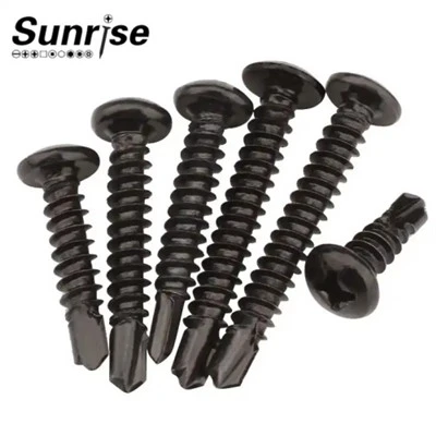 Hardware Black Oxide Phillips Drive Pan Head Drilling ScrewsEPDM Washer