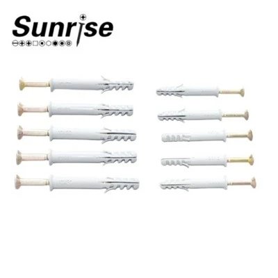 Nylon Countersunk Head Single-Fin Screw-In Expansion Tube