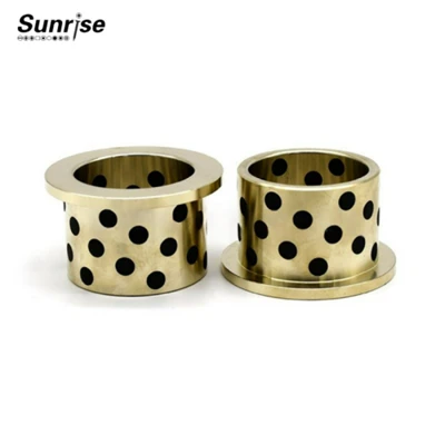 Oil-Free Shoulder Bushing/Graphite Copper Bushing/Flange Self-Lubricating Bearing