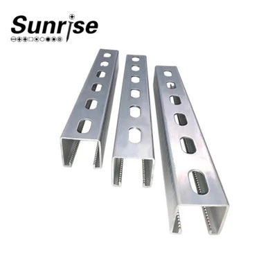 Slotted C Channel Galvanized Steel