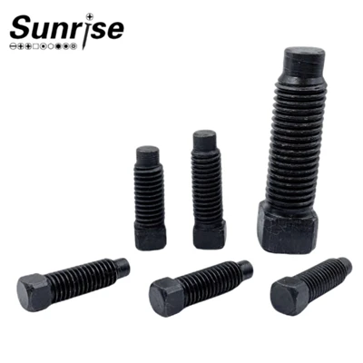 Square Head Long Cylindrical Convex End Set Screw / Convex Tail Square Head Screw