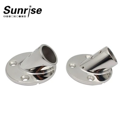 Stainless Steel 45 Degree Round Pipe Seat Pipe Seat Flange Base