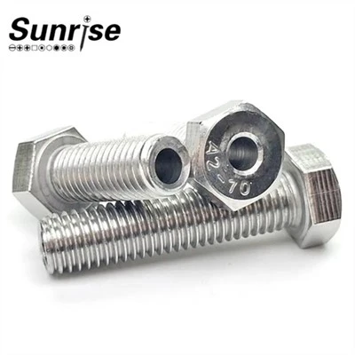 Stainless Steel Cylindrical External Hexagonal Head Hollow Through Hole Bolts