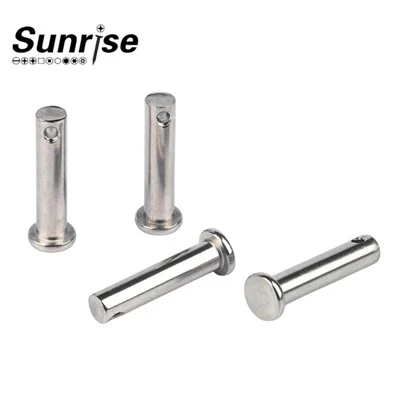 Stainless Steel Flat Head Solid Dowel Pin With Hole