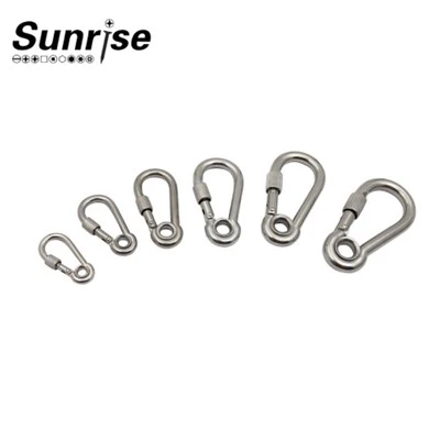 Stainless Steel Loop With Nut Carabiner/Snap Hook