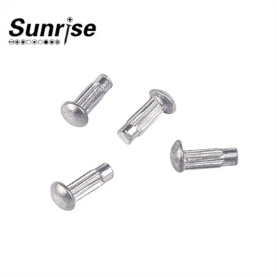Stainless Steel Plate Semi-Circular Knurled Solid Rivets