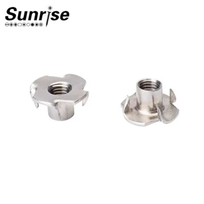 Stainless Steel Tee Nut With 4 Claw