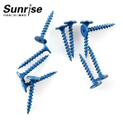 Steel Ruspert Square Drive Flat Head Painted Bugle Screw