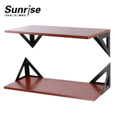Wall Mount Floating Triangle Fixed Bracket Bracket Black Partition
